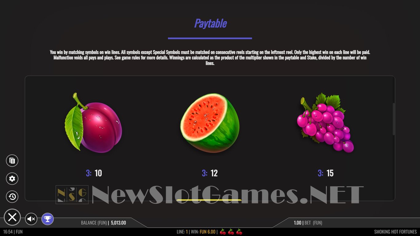 Smoking Hot Fortunes Slot Slot Image in Demo - pic. 10