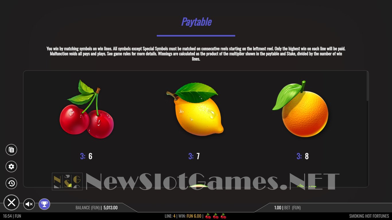 Smoking Hot Fortunes Slot Slot Image in Demo - pic. 9