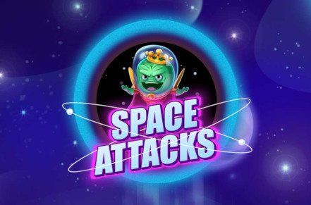 Space Attacks Dream Drop Slot Logo