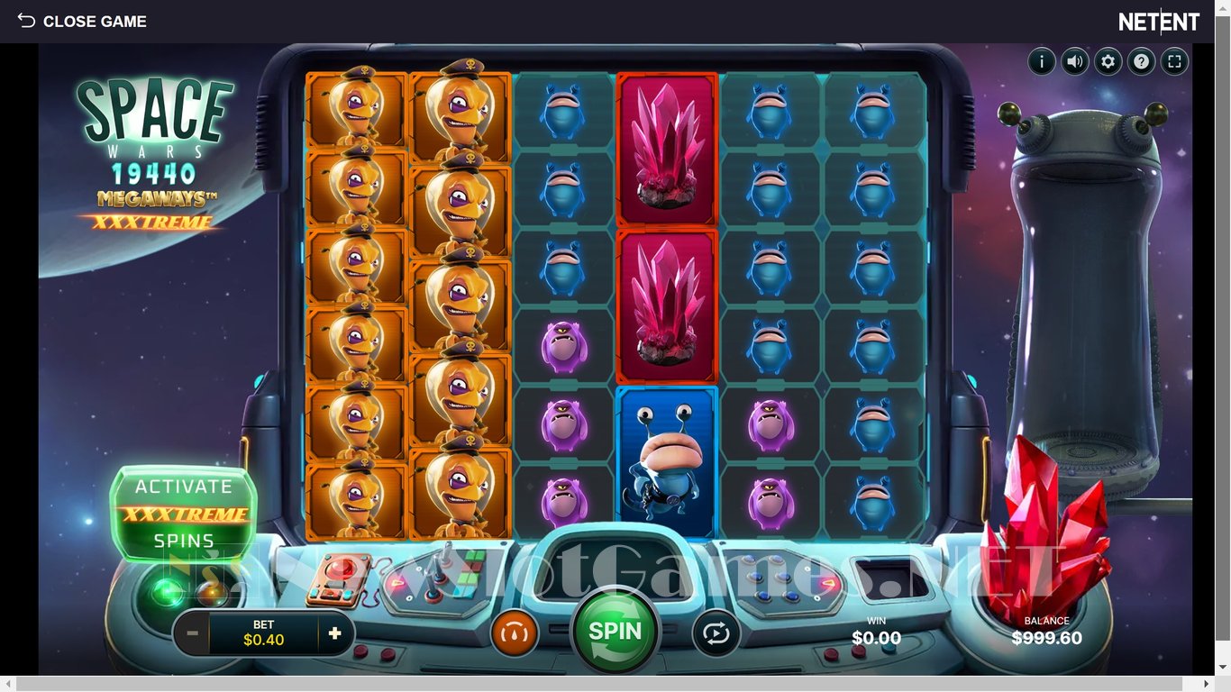 Space Wars XXXtreme Megaways Slot Demo Image