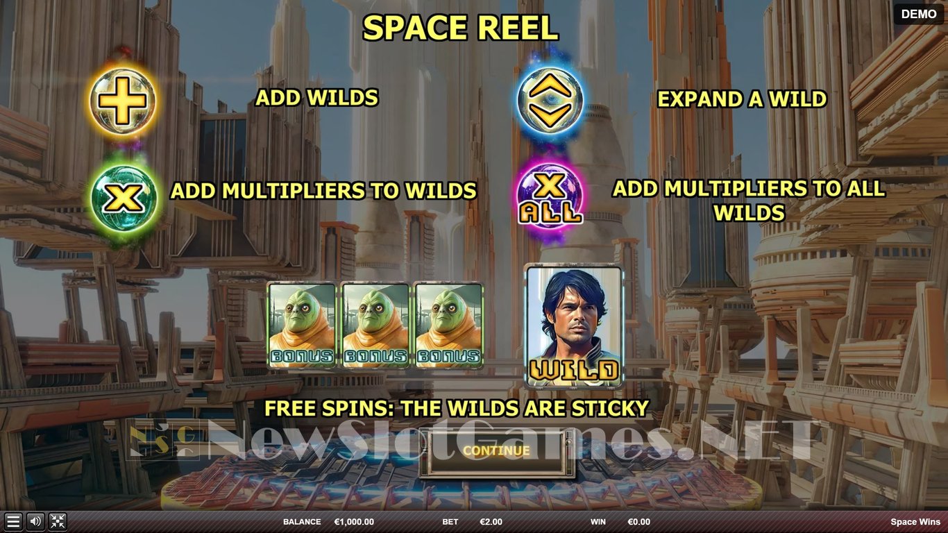 Space Wins Slot Demo Image