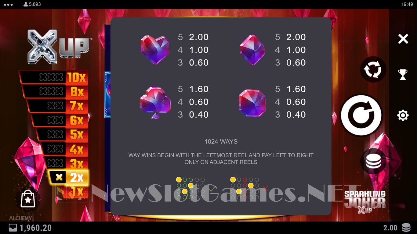 Sparkling Joker X UP Slot Slot Image in Demo - pic. 10
