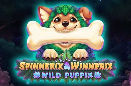 Spinnerix and Winnerix Wild Puppix Slot Logo