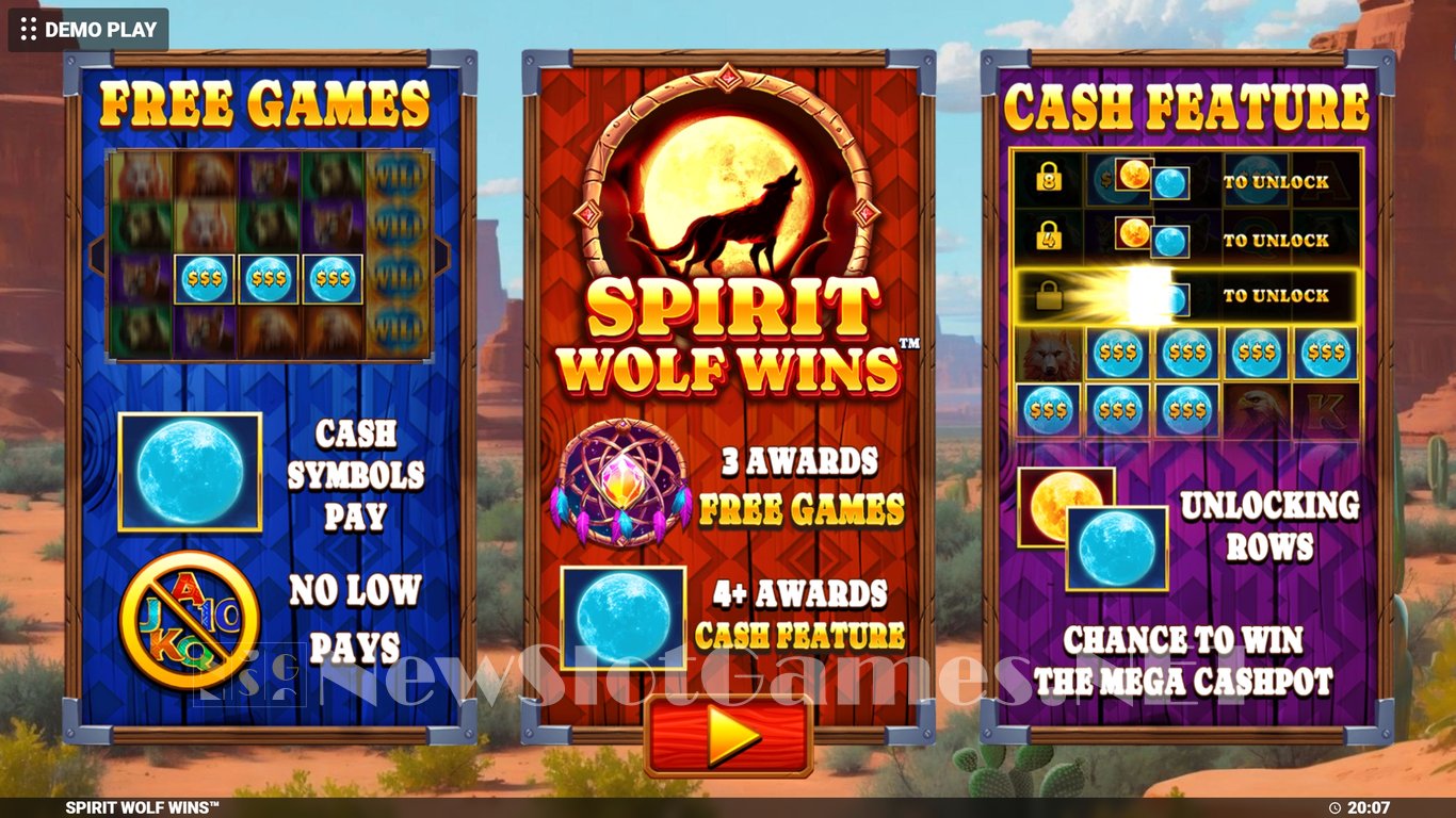 Spirit Wolf Wins Slot Demo Image