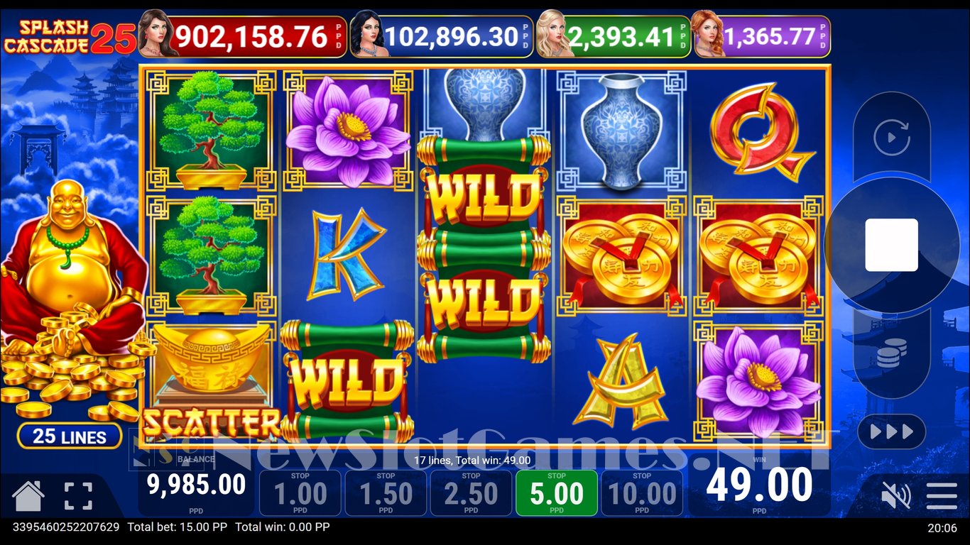 Splash Cascade 25 Slot Slot Image in Demo - pic. 3