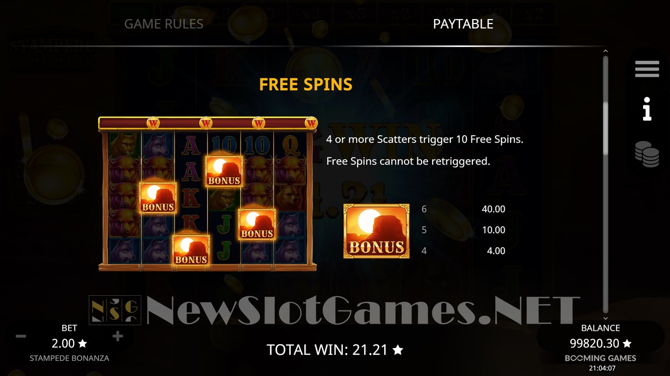 Stampede Bonanza Slot Slot Image in Demo - pic. 10