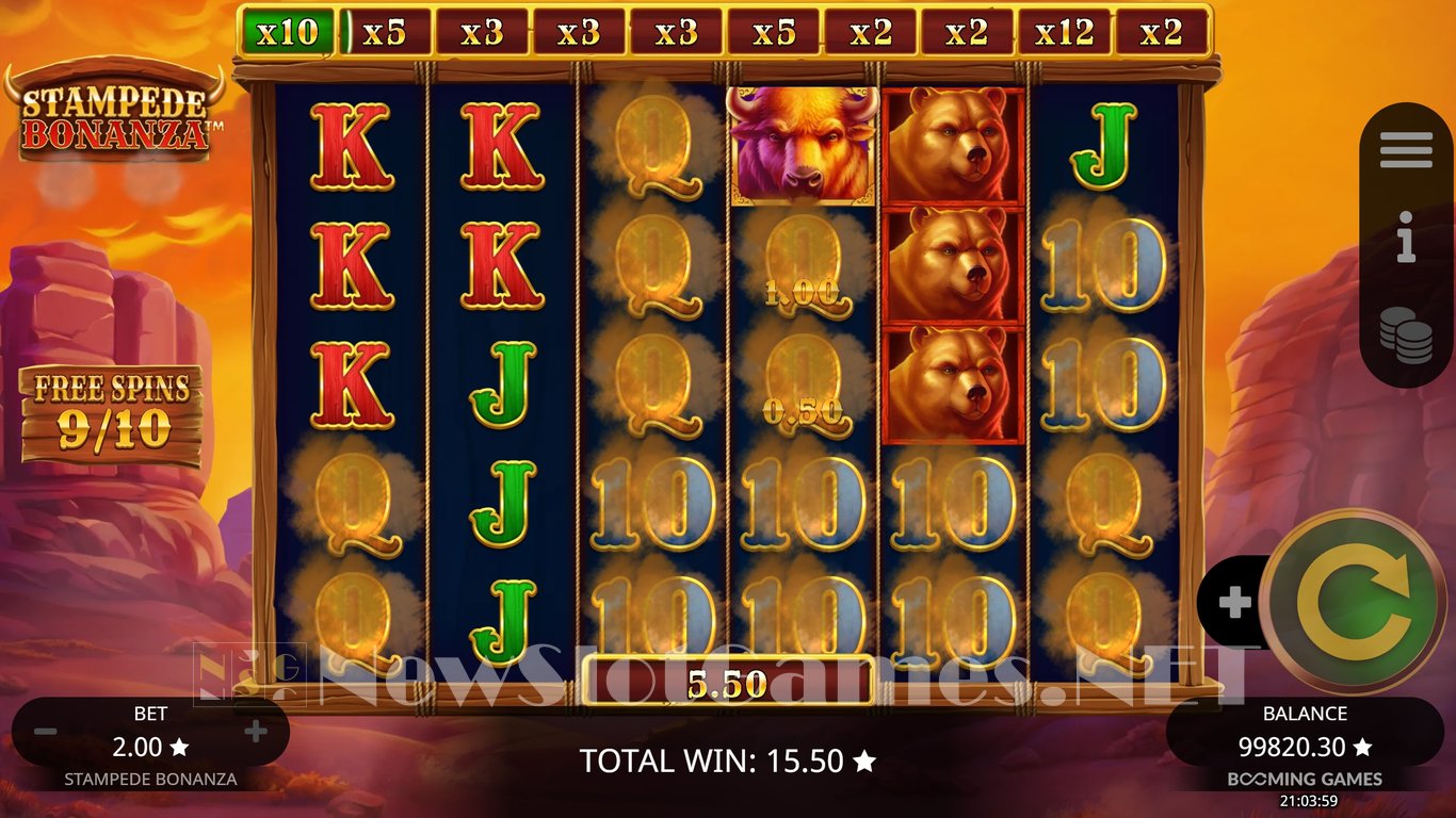 Stampede Bonanza Slot Slot Image in Demo - pic. 9