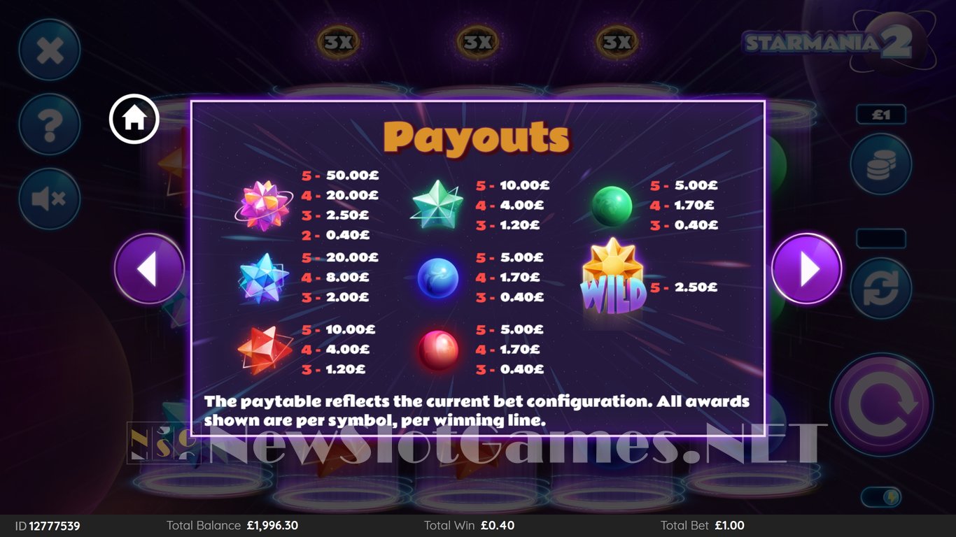 Starmania 2 Slot Slot Image in Demo - pic. 5