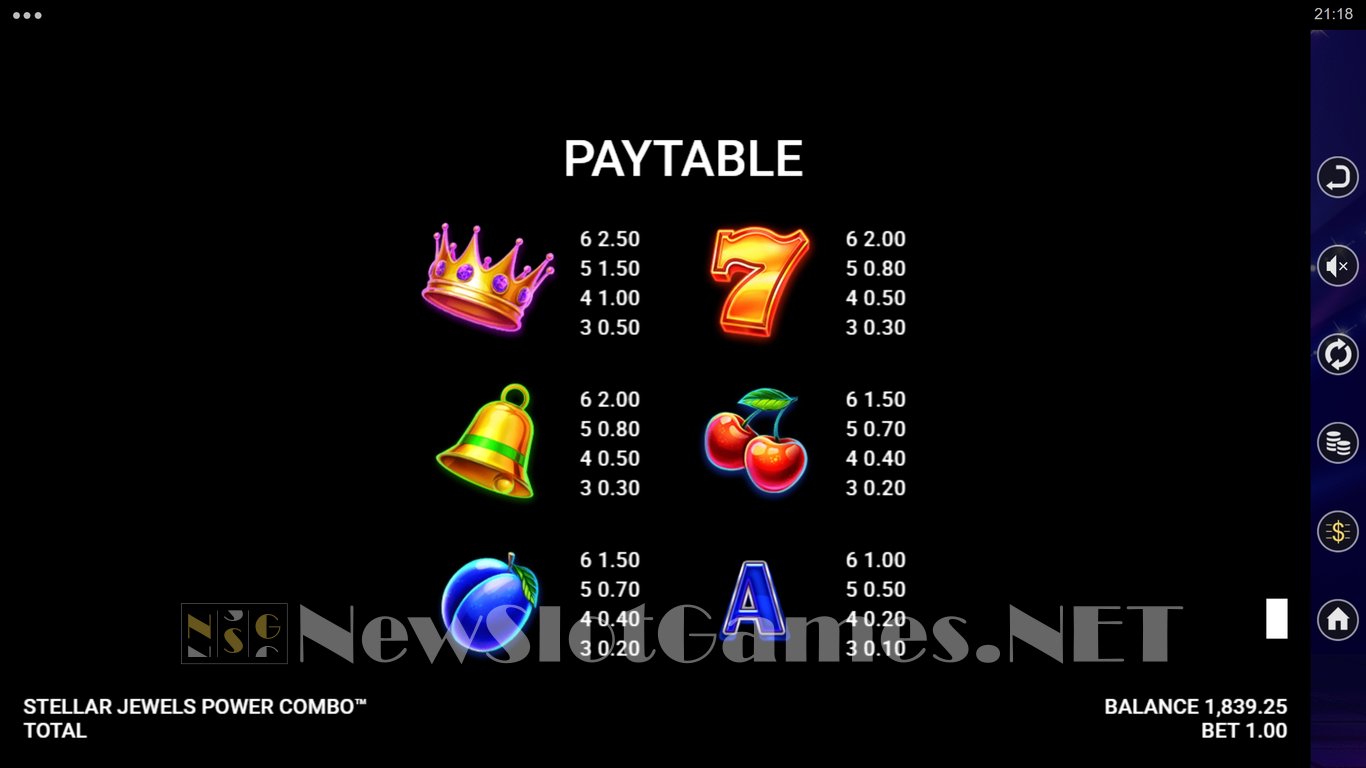 Stellar Jewels Power Combo Slot Slot Image in Demo - pic. 10