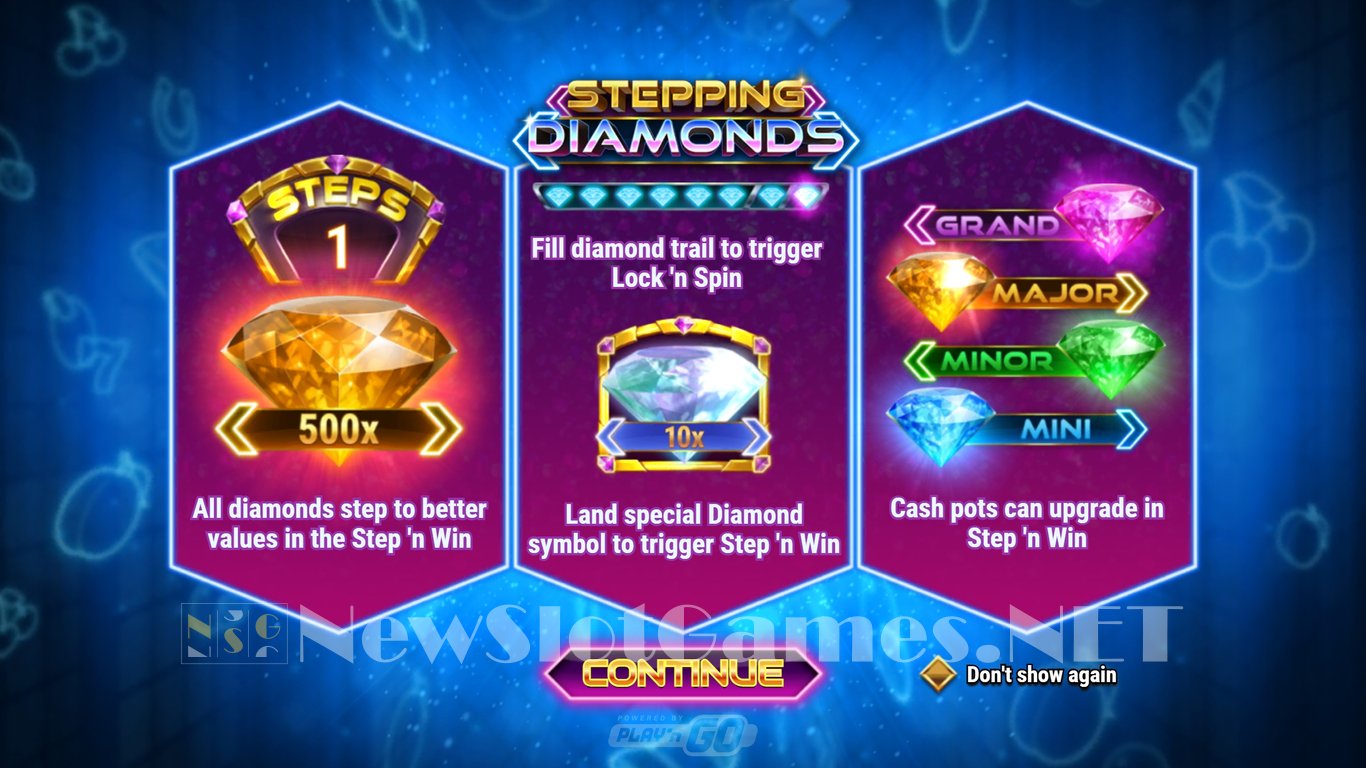 Stepping Diamonds Slot Demo Image