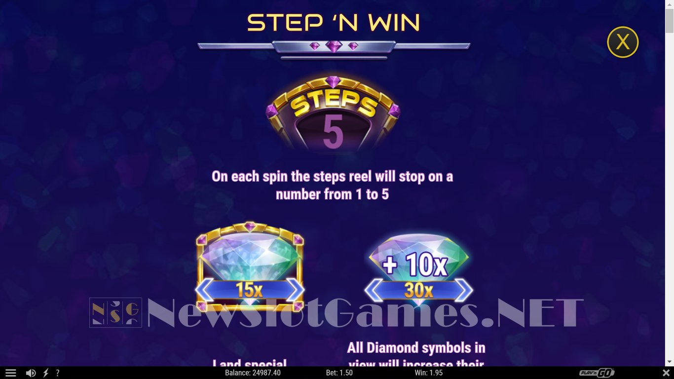 Stepping Diamonds Slot Slot Image in Demo - pic. 7