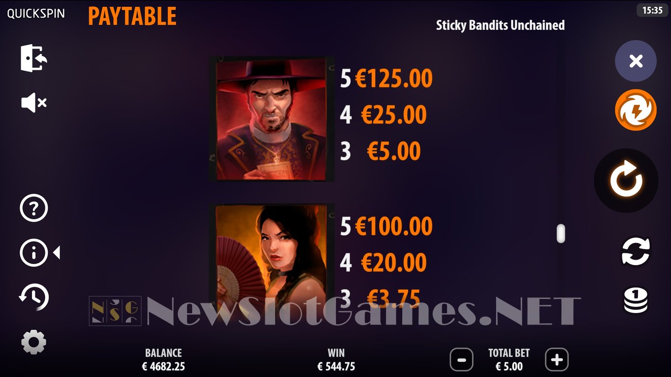 Sticky Bandits Unchained Slot Slot Image in Demo - pic. 15