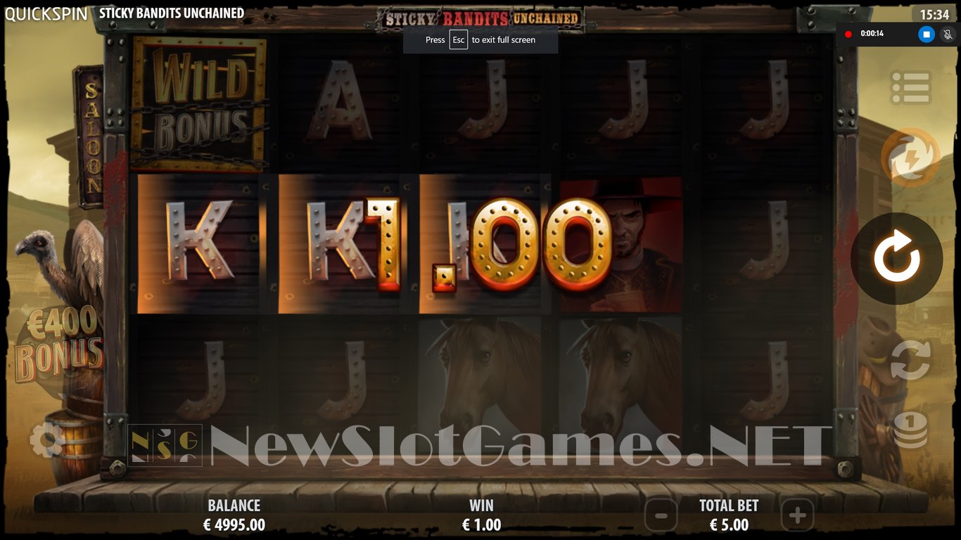 Sticky Bandits Unchained Slot Slot Image in Demo - pic. 2
