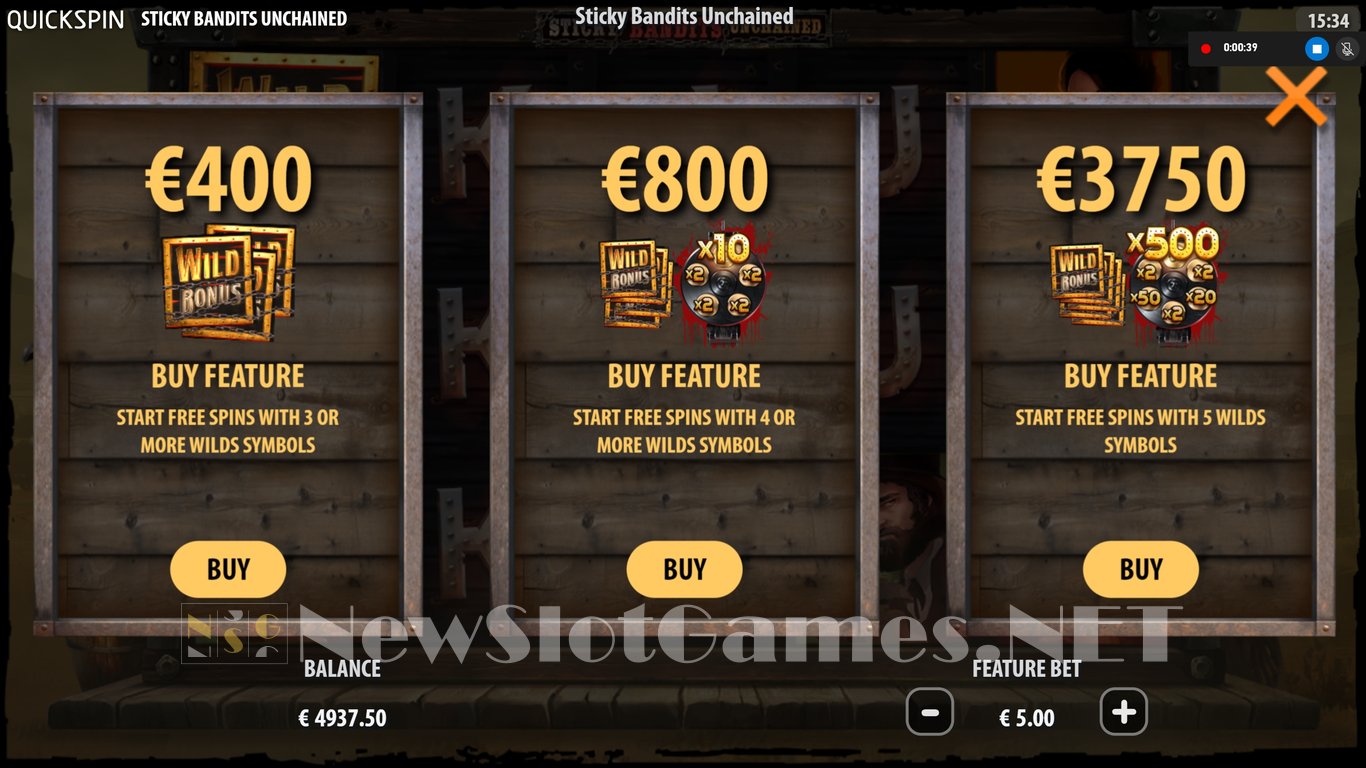 Sticky Bandits Unchained Slot Slot Image in Demo - pic. 6