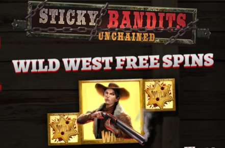 Sticky Bandits Unchained Slot Logo