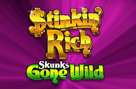 Stinkin Rich Skunks Gone Wild Slot Logo