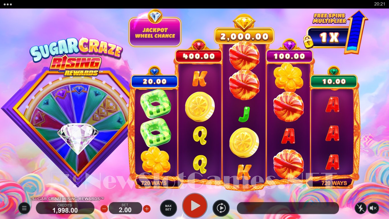 Sugar Craze Rising Rewards Slot Demo Image