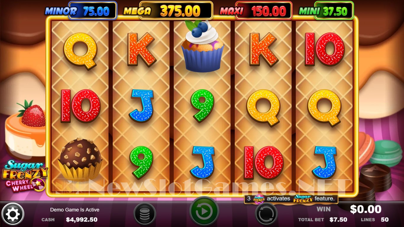 Sugar Frenzy Cherry Wheel Slot Demo Image