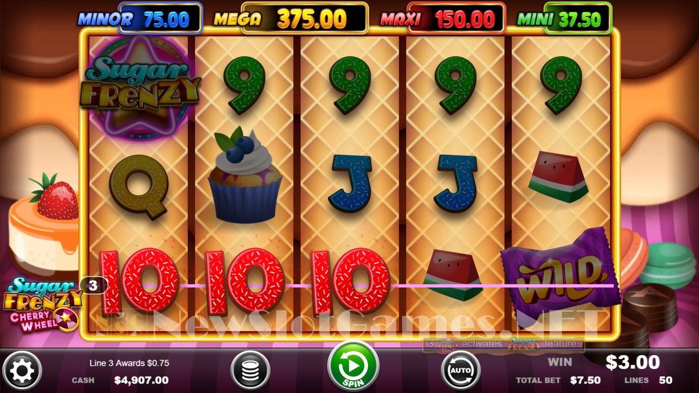 Sugar Frenzy Cherry Wheel Slot Slot Image in Demo - pic. 3