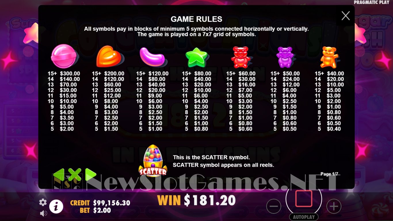 Sugar Rush 1000 Slot Slot Image in Demo - pic. 14