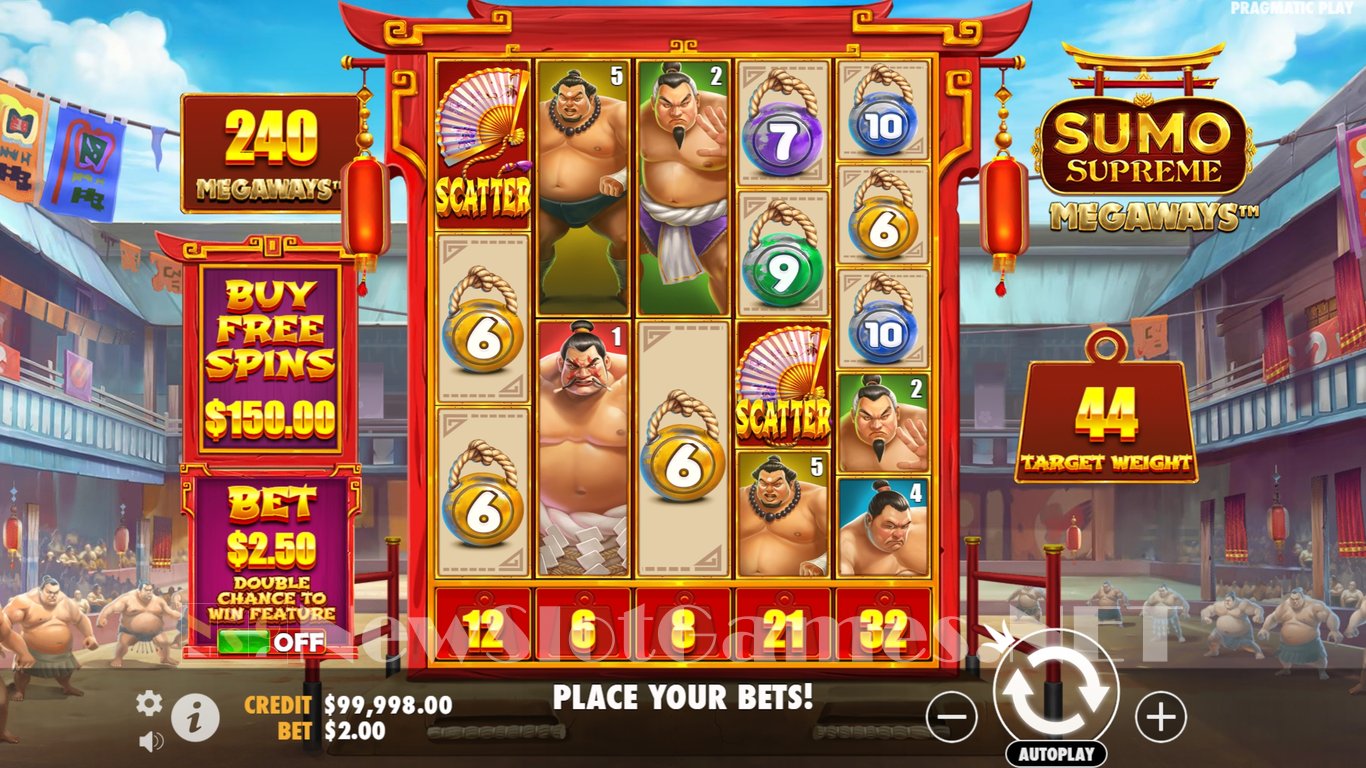 Sumo Supreme Megaways Slot Demo Image