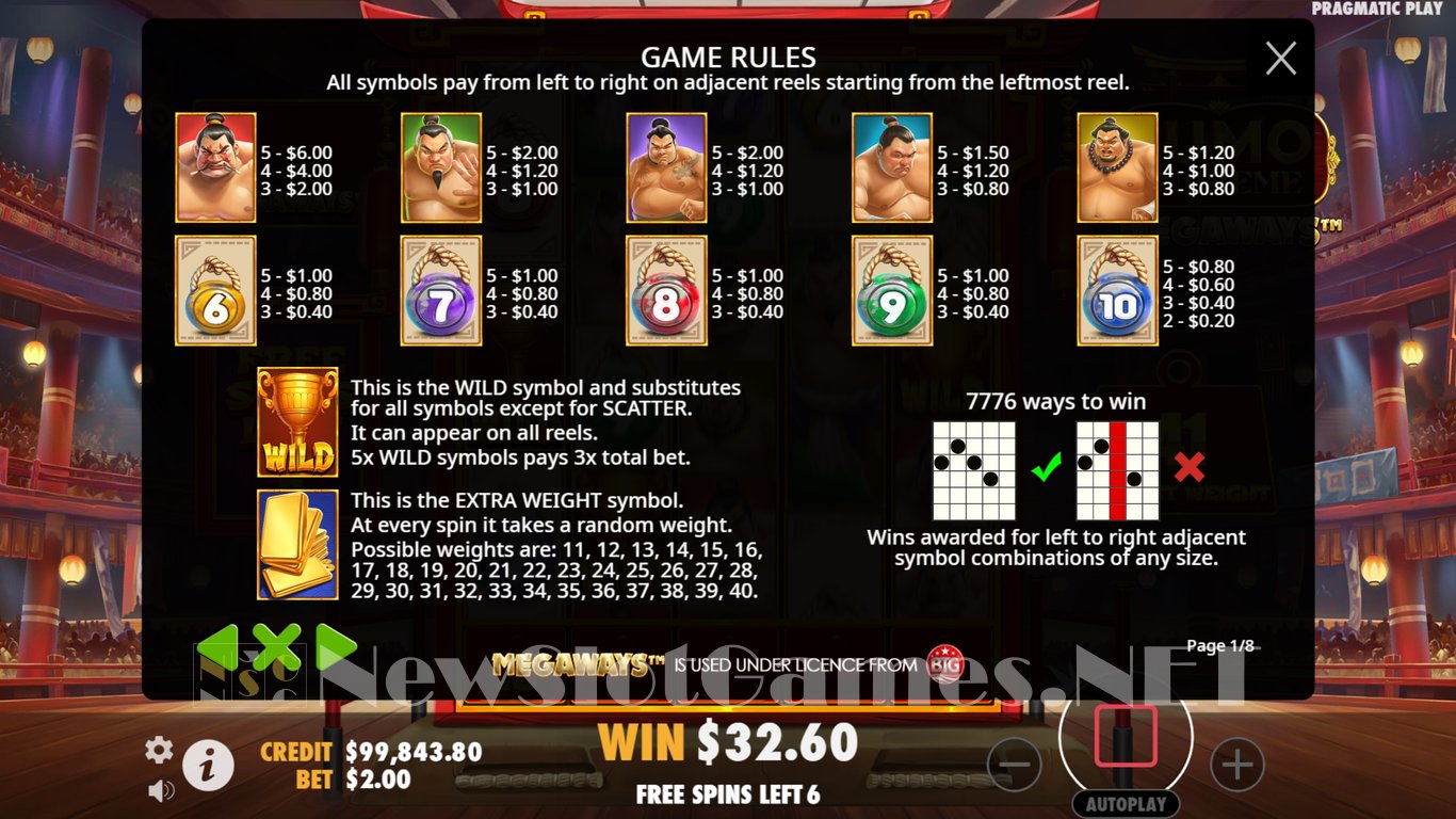 Sumo Supreme Megaways Slot Slot Image in Demo - pic. 10