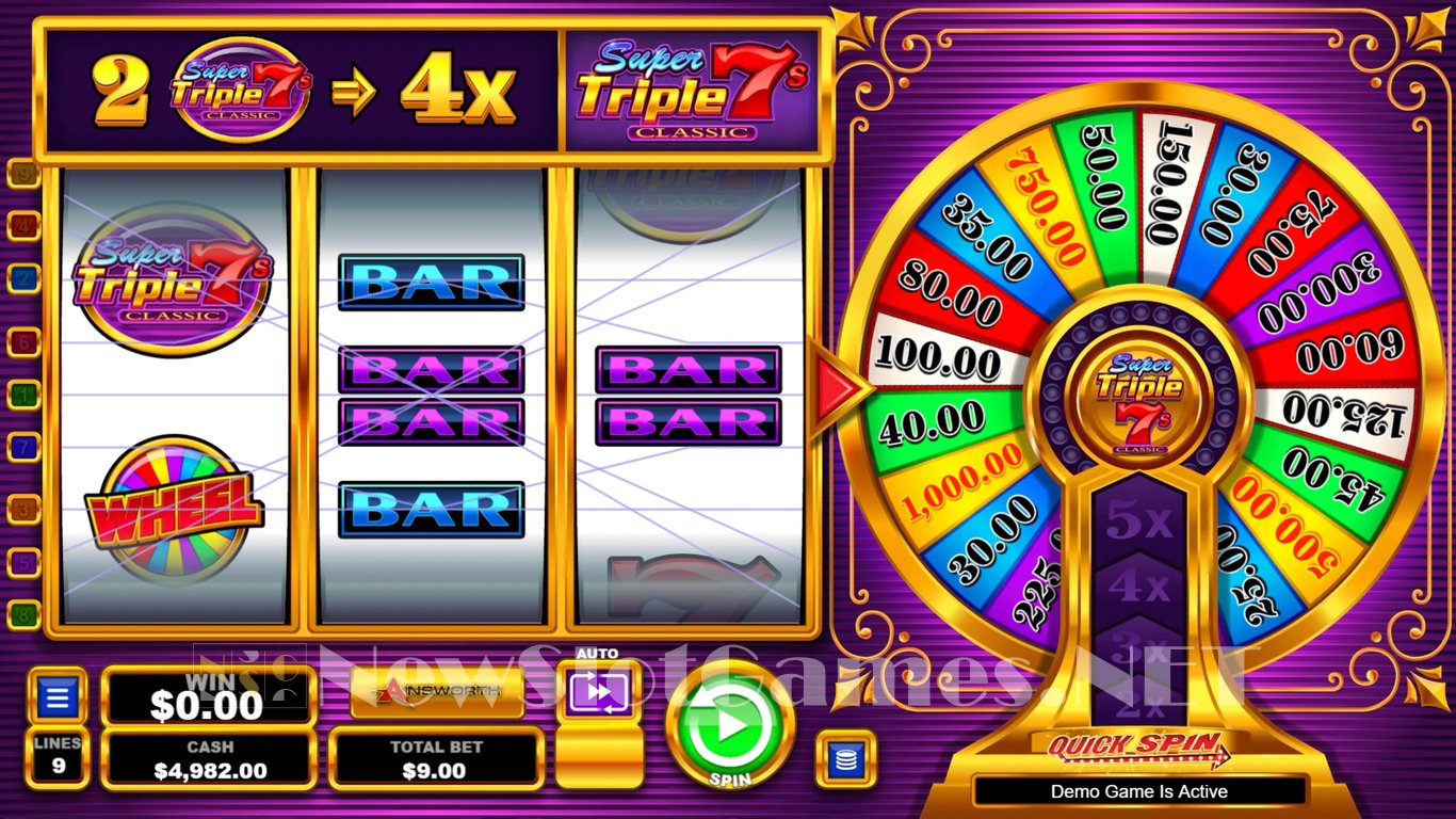 Super Triple 7s Classic Slot Slot Image in Demo - pic. 2