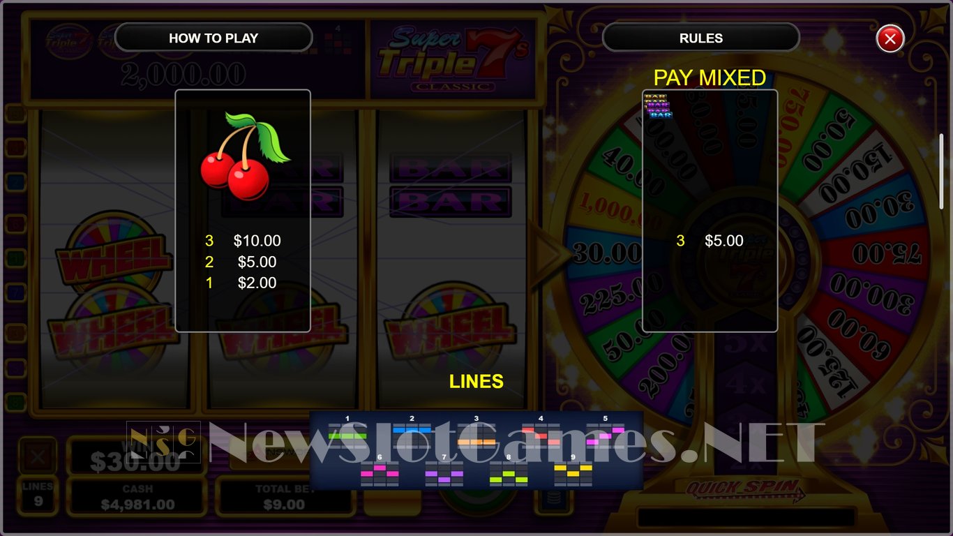 Super Triple 7s Classic Slot Slot Image in Demo - pic. 6