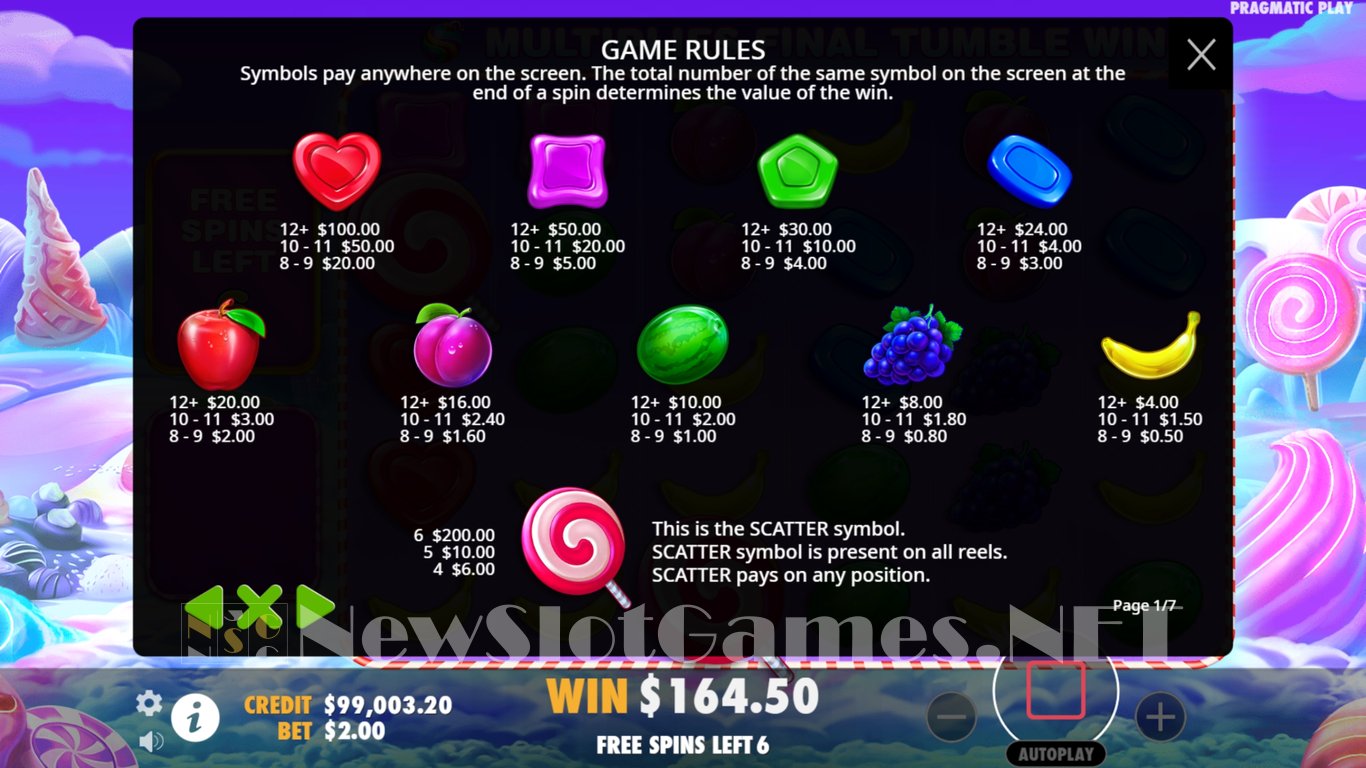 Sweet Bonanza 1000 Slot Slot Image in Demo - pic. 11