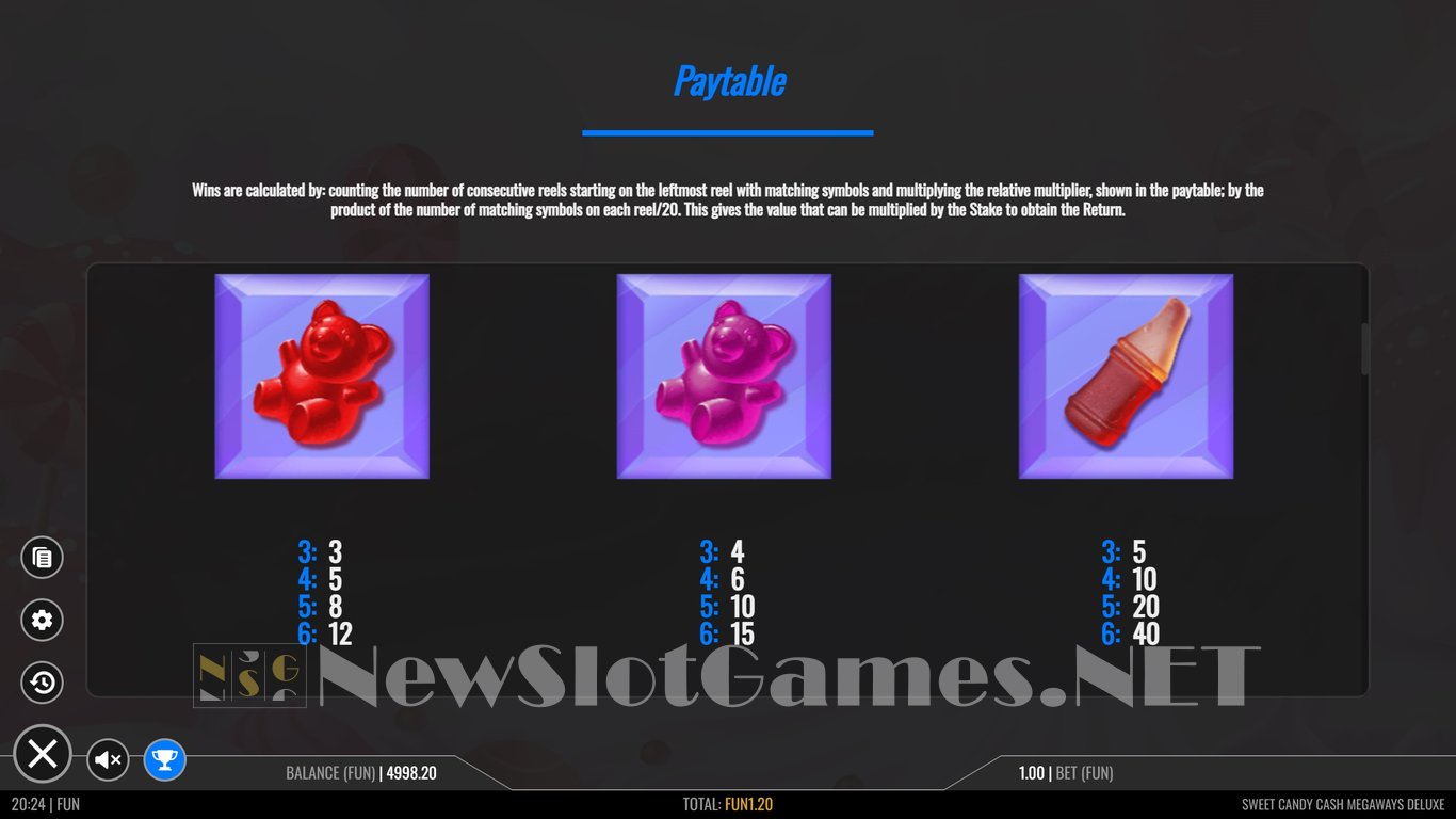Sweet Candy Cash Megaways Deluxe Slot Slot Image in Demo - pic. 7