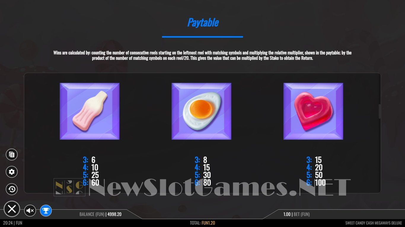 Sweet Candy Cash Megaways Deluxe Slot Slot Image in Demo - pic. 8