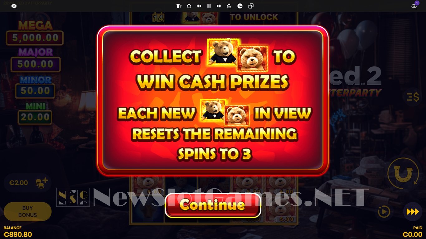 Ted 2 Afterparty Slot Slot Image in Demo - pic. 7