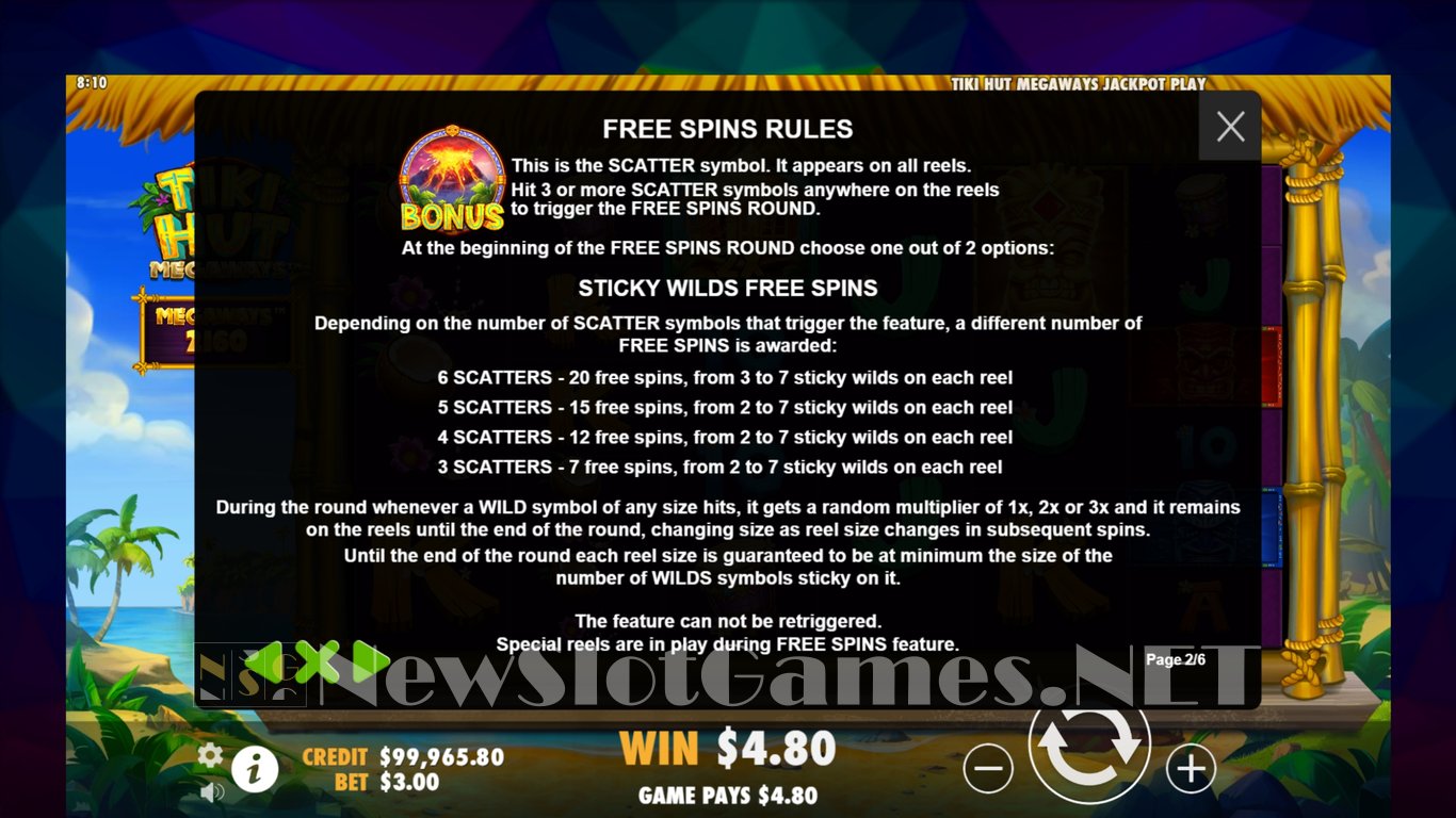 Tiki Hut Megaways Slot Slot Image in Demo - pic. 9