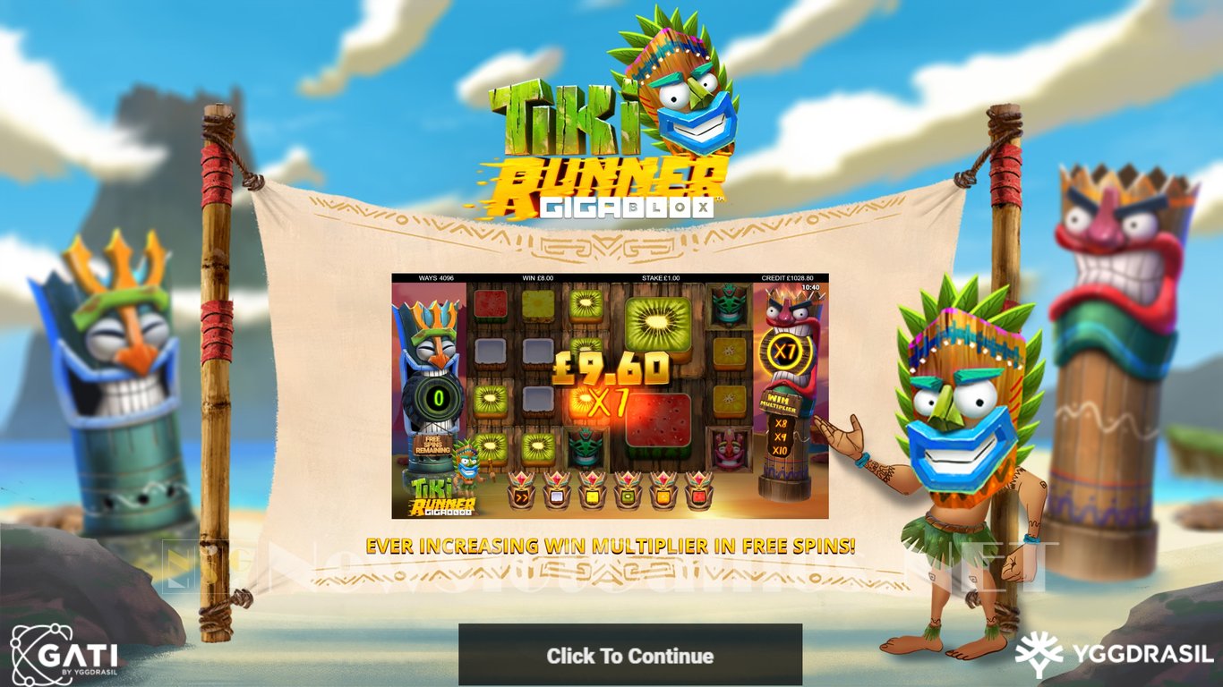 Tiki Runner GigaBlox Slot Demo Image
