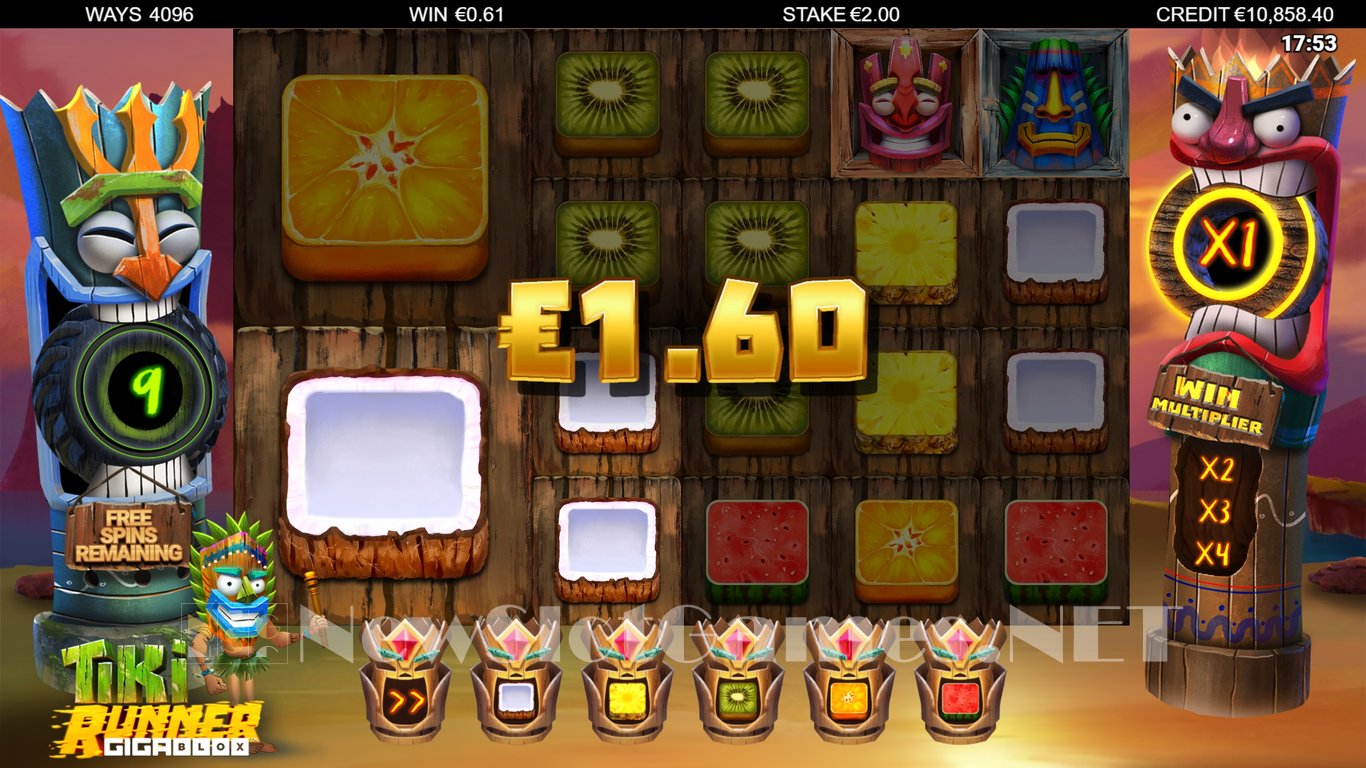 Tiki Runner GigaBlox Slot Slot Image in Demo - pic. 8