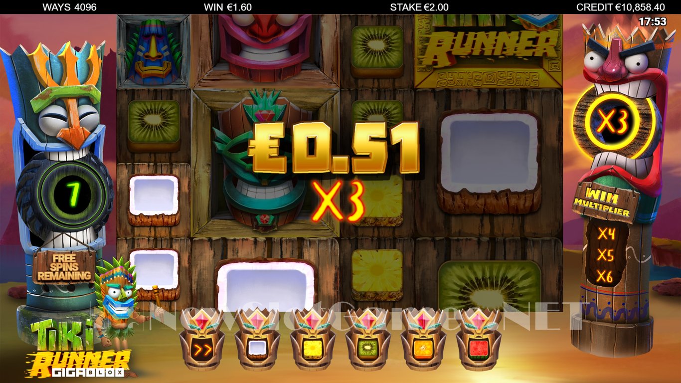 Tiki Runner GigaBlox Slot Slot Image in Demo - pic. 9