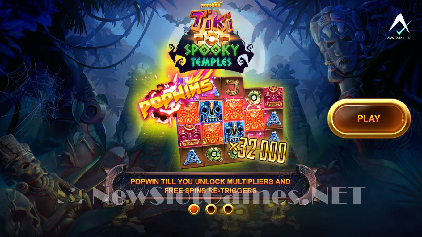 TikiPop Spooky Temples Slot Demo Image