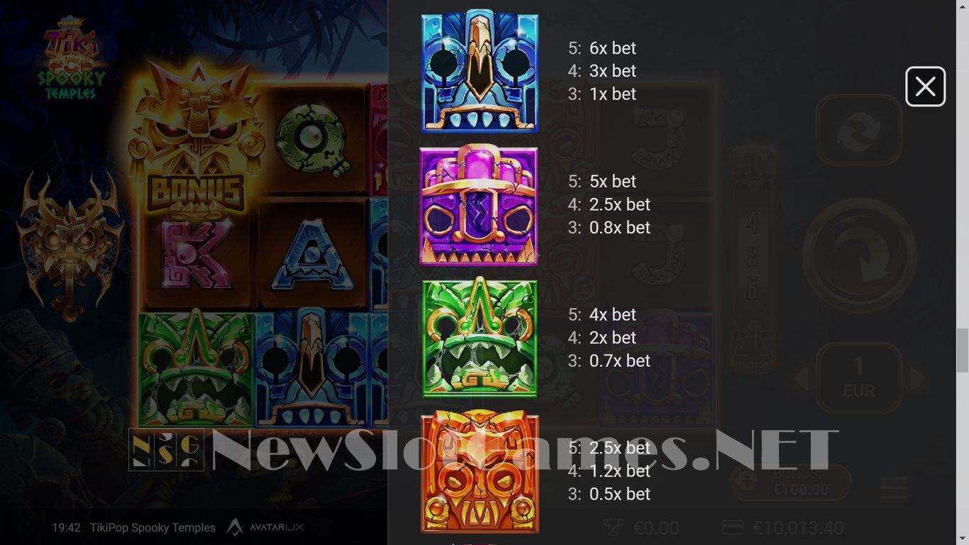 TikiPop Spooky Temples Slot Slot Image in Demo - pic. 11