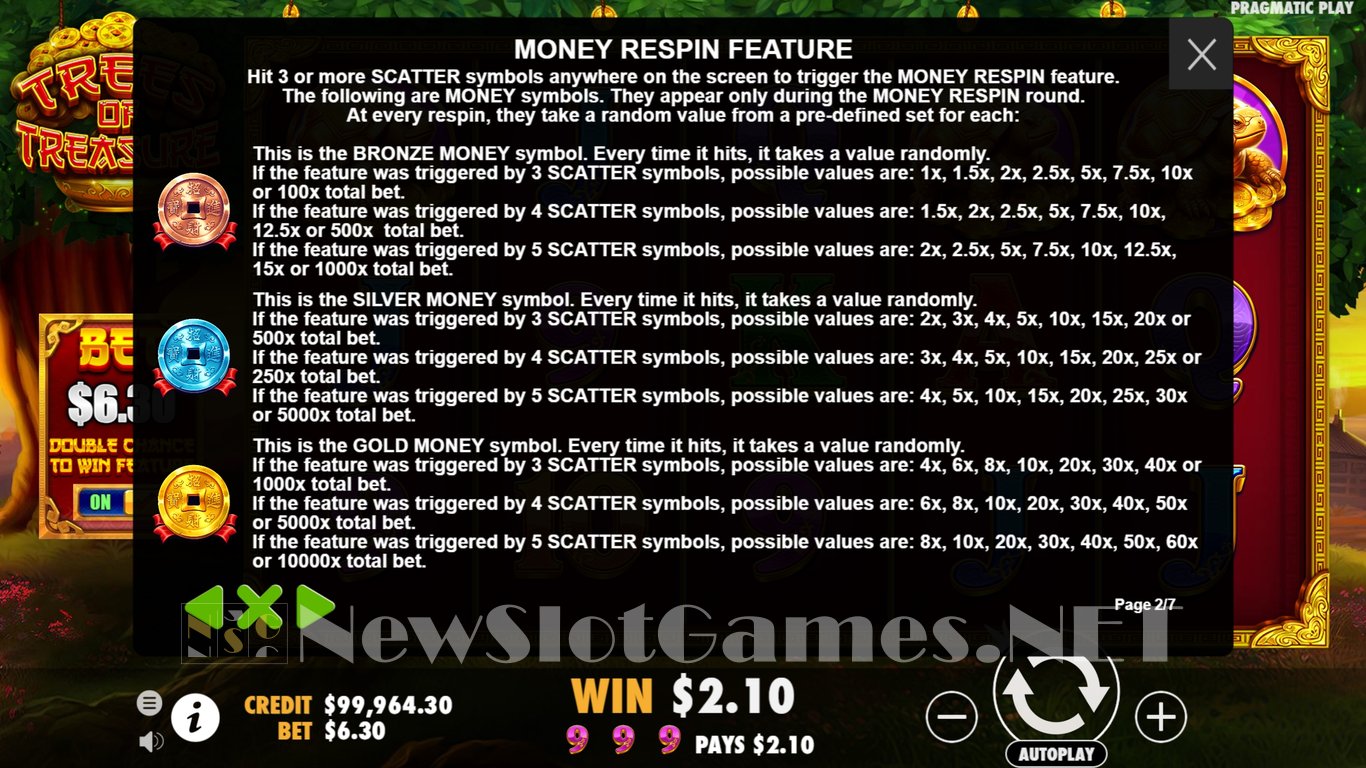 Trees of Treasure Slot Slot Image in Demo - pic. 7