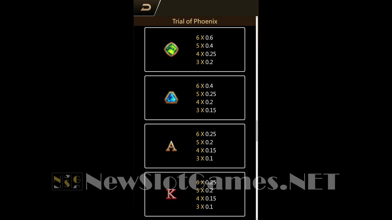 Trial of Phoenix Slot Slot Image in Demo - pic. 10