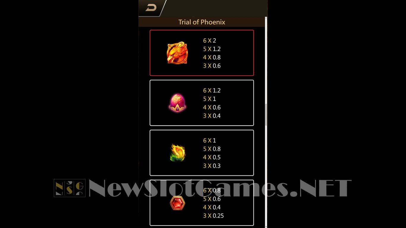 Trial of Phoenix Slot Slot Image in Demo - pic. 9