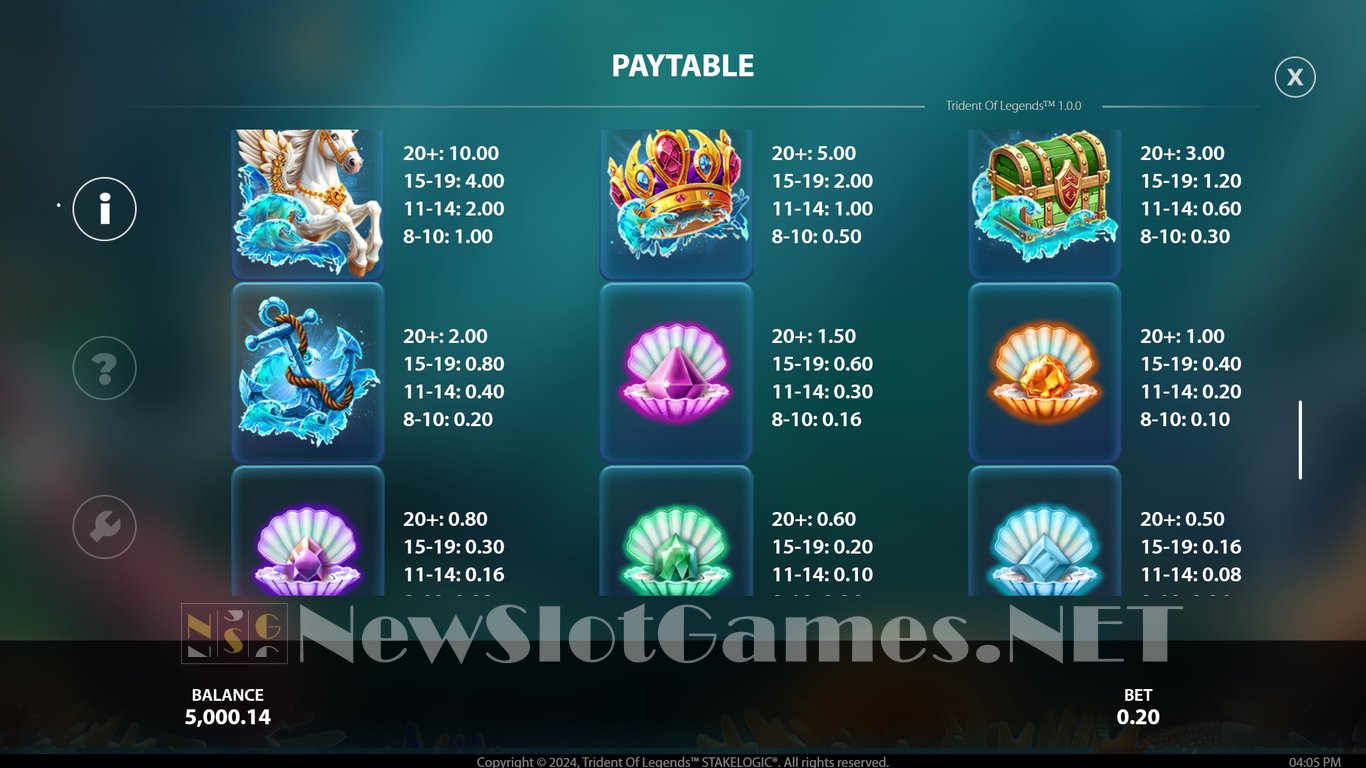 Trident of Legends Slot Slot Image in Demo - pic. 12