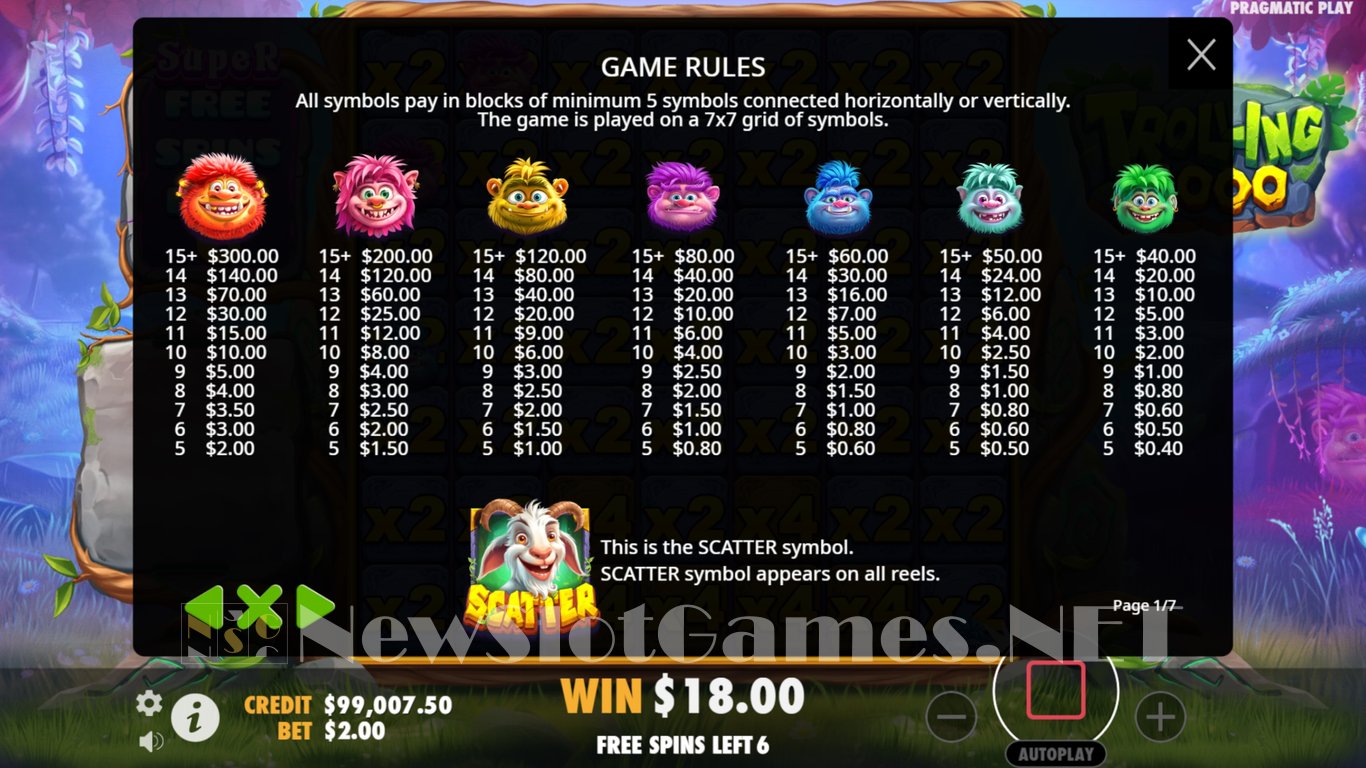 Trolling 1000 Slot Slot Image in Demo - pic. 10