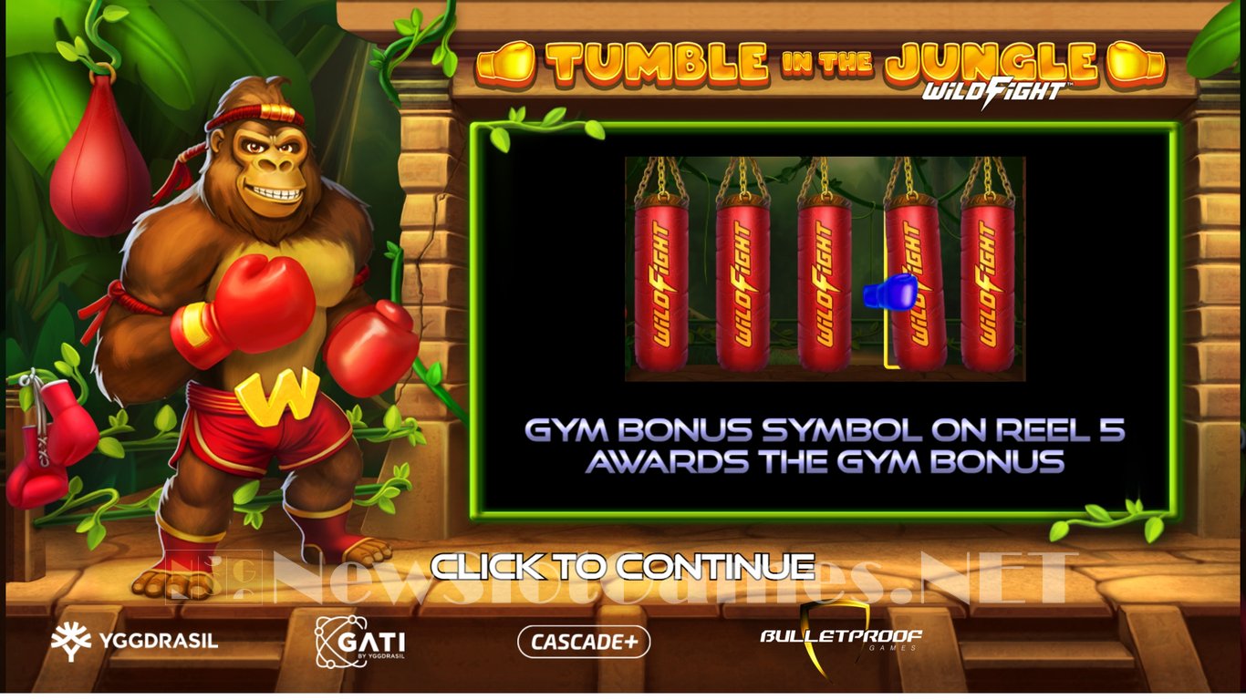 Tumble in the Jungle Wild Fight Slot Demo Image