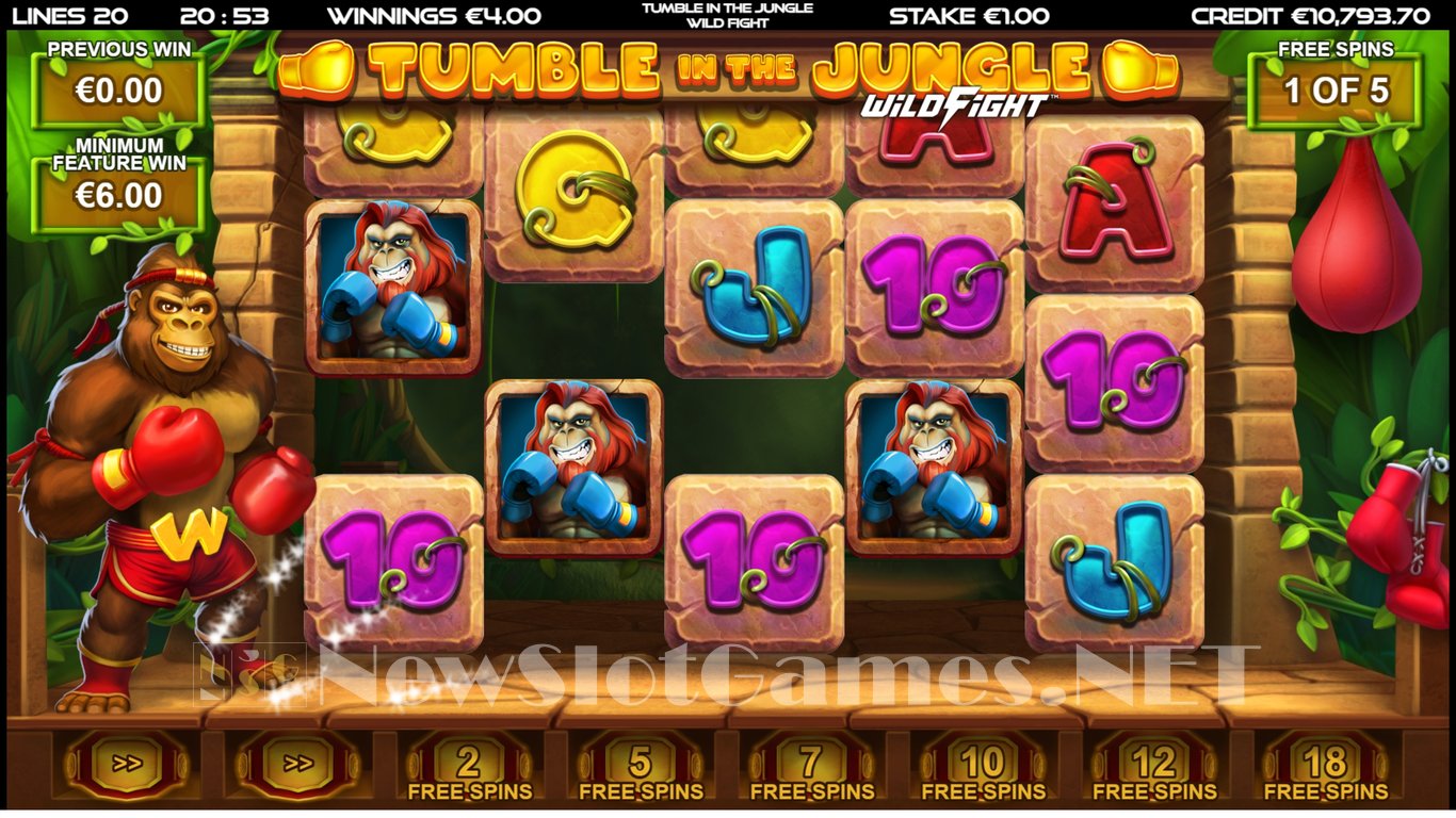 Tumble in the Jungle Wild Fight Slot Slot Image in Demo - pic. 12