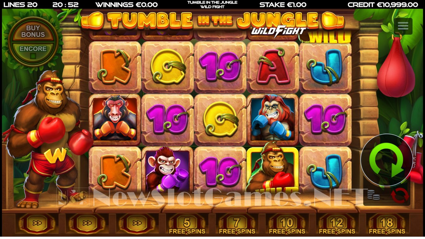 Tumble in the Jungle Wild Fight Slot Slot Image in Demo - pic. 2