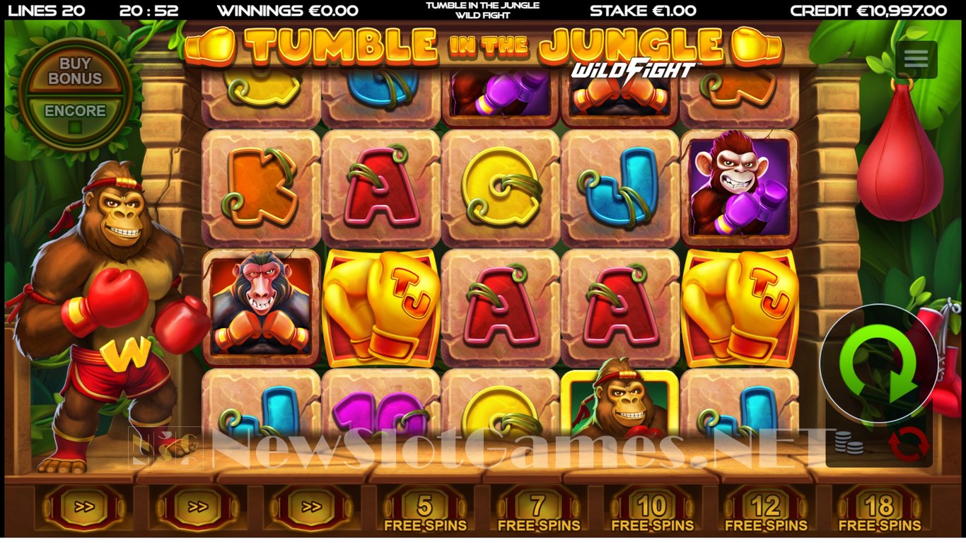 Tumble in the Jungle Wild Fight Slot Slot Image in Demo - pic. 3