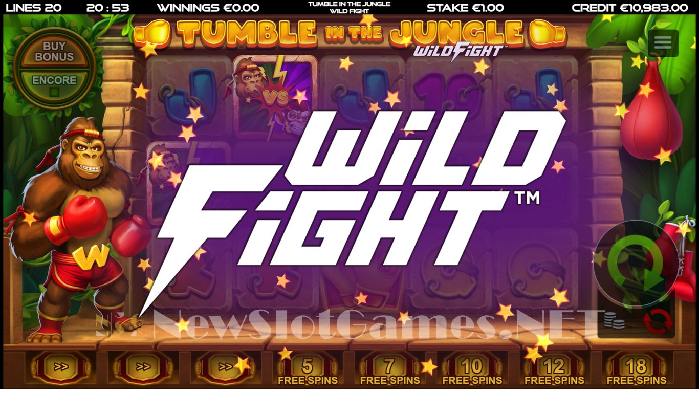 Tumble in the Jungle Wild Fight Slot Slot Image in Demo - pic. 5