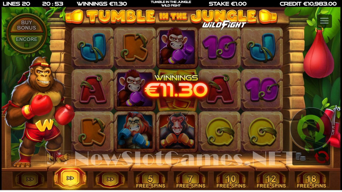Tumble in the Jungle Wild Fight Slot Slot Image in Demo - pic. 7