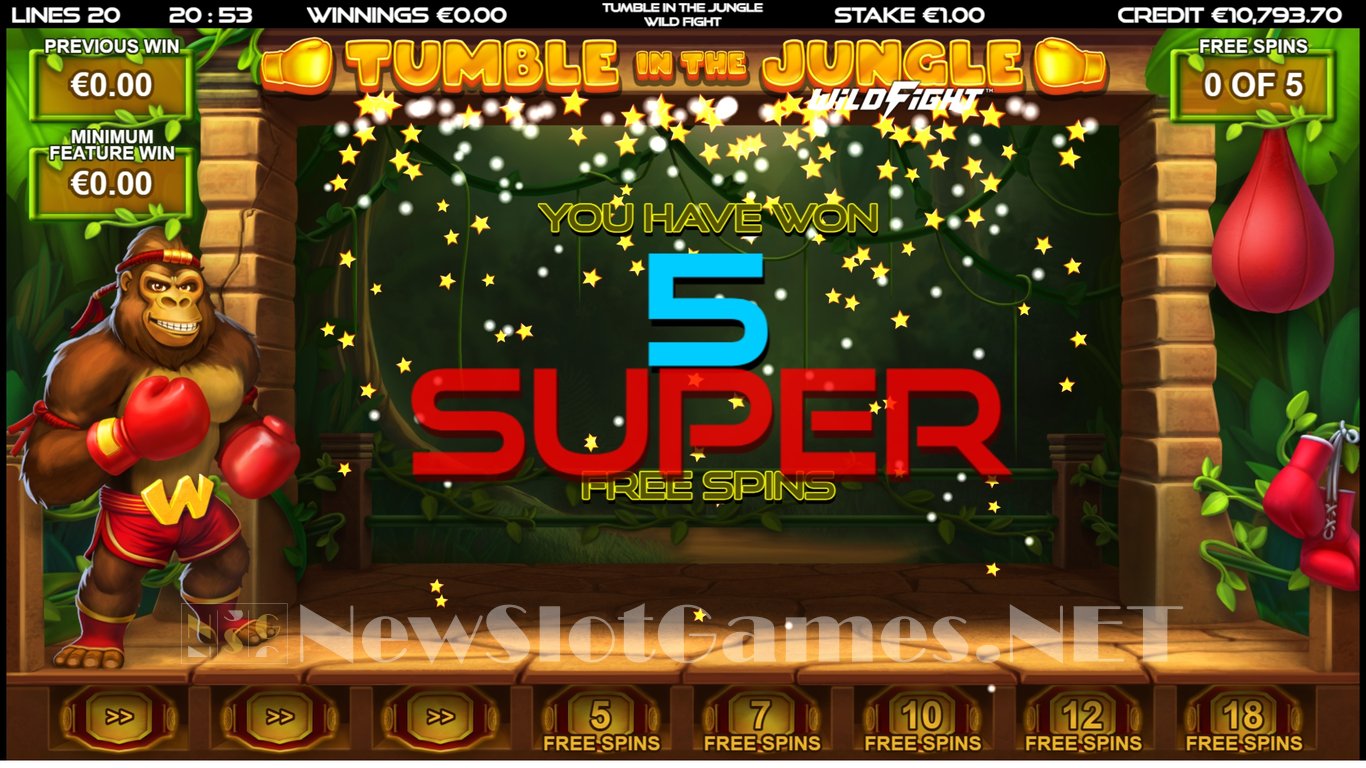 Tumble in the Jungle Wild Fight Slot Slot Image in Demo - pic. 9